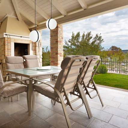 Екстериорен висящ полилей CIRCULO 1xE27/40W/230V IP44