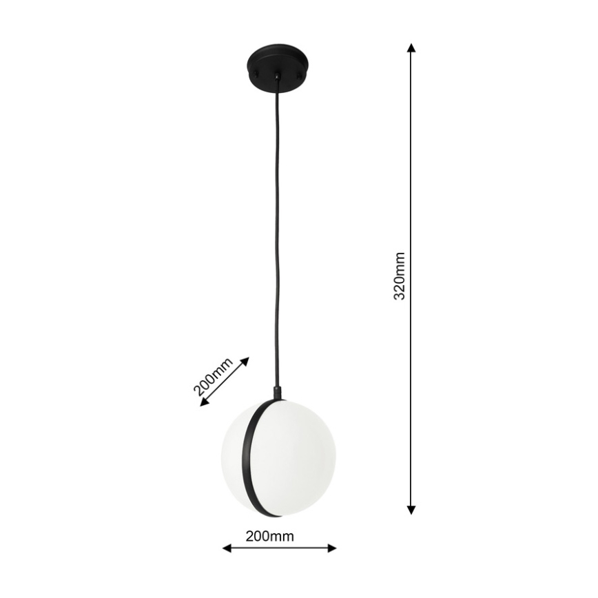 Екстериорен висящ полилей CIRCULO 1xE27/40W/230V IP44
