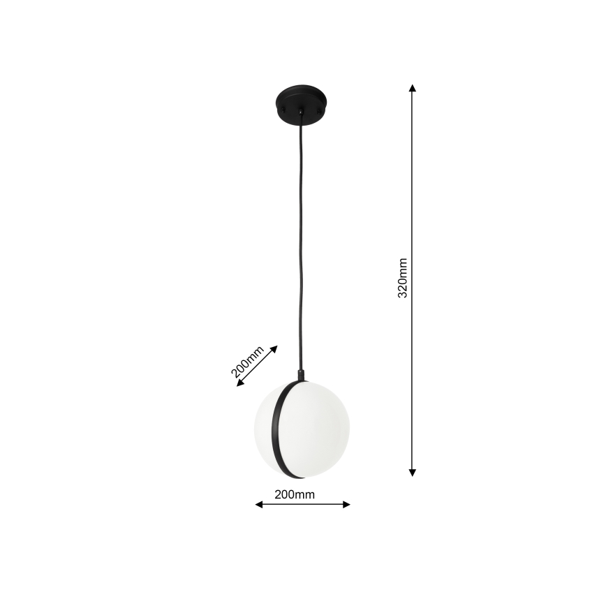 Екстериорен висящ полилей CIRCULO 1xE27/40W/230V IP44