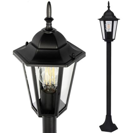 Екстериорна лампа 1xE27/20W/230V IP43 96,5 см черен