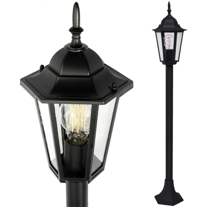 Екстериорна лампа 1xE27/20W/230V IP43 96,5 см черен