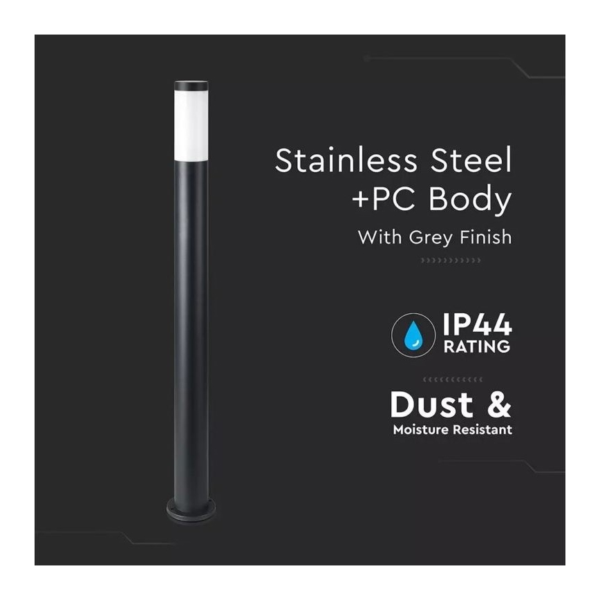 Екстериорна лампа 1xE27/60W/230V IP44 110см черна