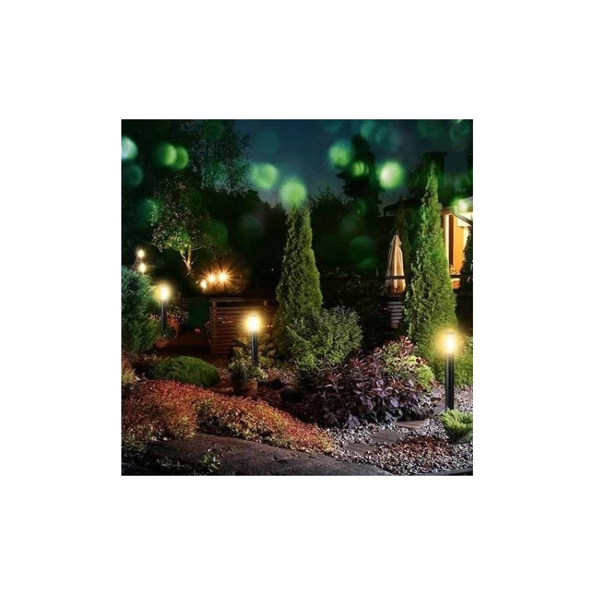 Екстериорна лампа 1xE27/60W/230V IP44 80см черна