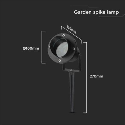 Екстериорна лампа 1xGU10/35W/230V IP65
