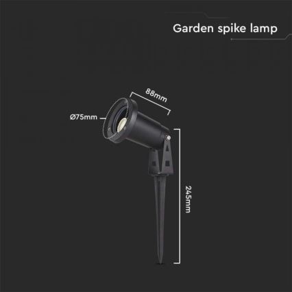 Екстериорна лампа 1xGU10/35W/230V IP65