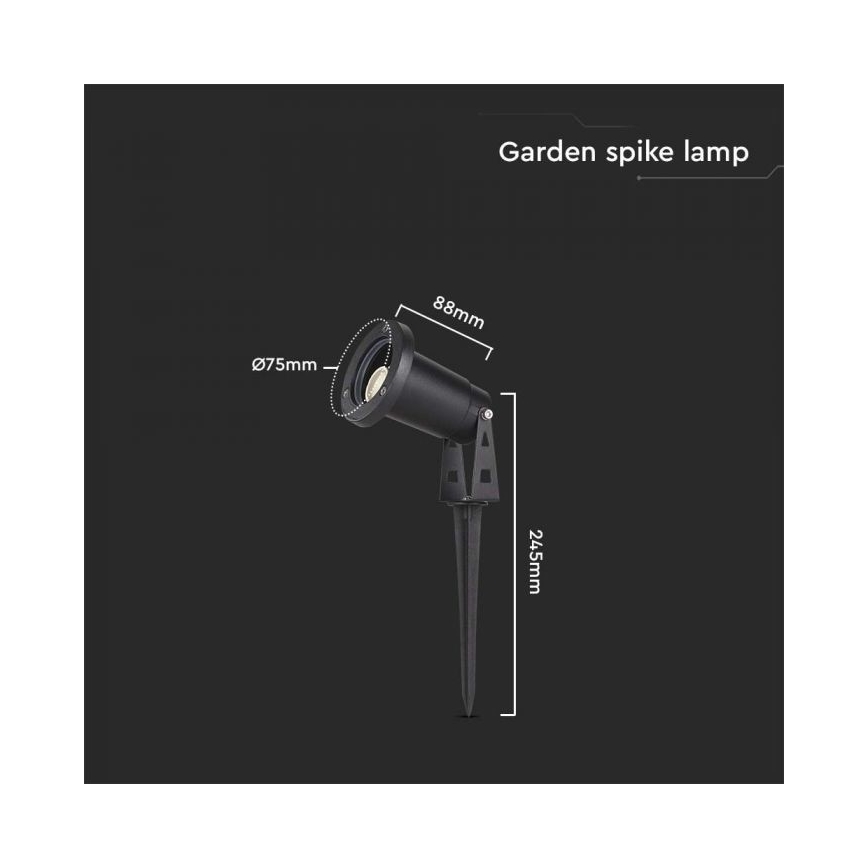 Екстериорна лампа 1xGU10/35W/230V IP65