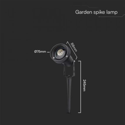Екстериорна лампа 1xGU10/35W/230V IP65