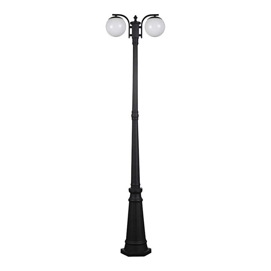 Екстериорна лампа 2xE27/60W/230V IP44 199 см черен