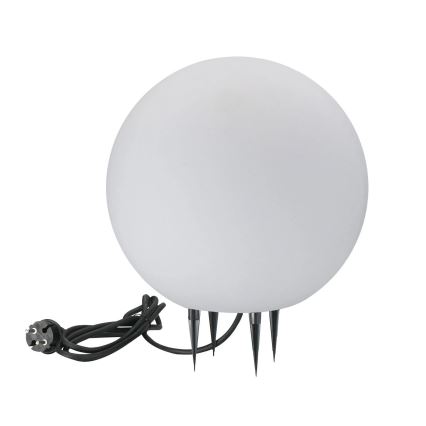 Екстериорна лампа ARGENTO 1xE27/15W/230V Ø 30 см IP65 бял