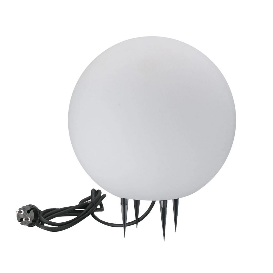 Екстериорна лампа ARGENTO 1xE27/15W/230V Ø 30 см IP65 бял