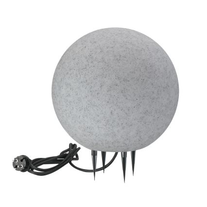 Екстериорна лампа ARGENTO 1xE27/15W/230V Ø 30 см IP65 сив