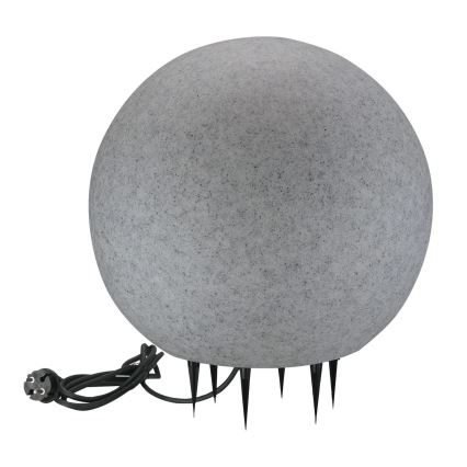 Екстериорна лампа ARGENTO 1xE27/15W/230V Ø 40 см IP65 сив