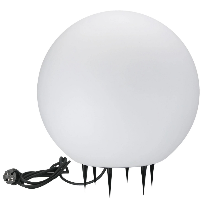Екстериорна лампа ARGENTO 1xE27/15W/230V Ø 50 см IP65 бял
