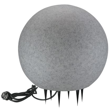Екстериорна лампа ARGENTO 1xE27/15W/230V Ø 50 см IP65 сив