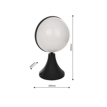 Екстериорна лампа CIRCULO 1xE27/40W/230V IP44