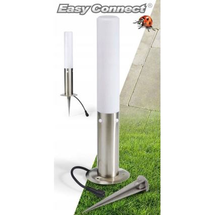 Екстериорна лампа EASY CONNECT 1xE27/20W/230V IP44 неръждаем