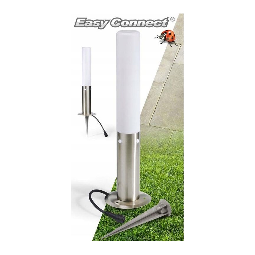 Екстериорна лампа EASY CONNECT 1xE27/20W/230V IP44 неръждаем