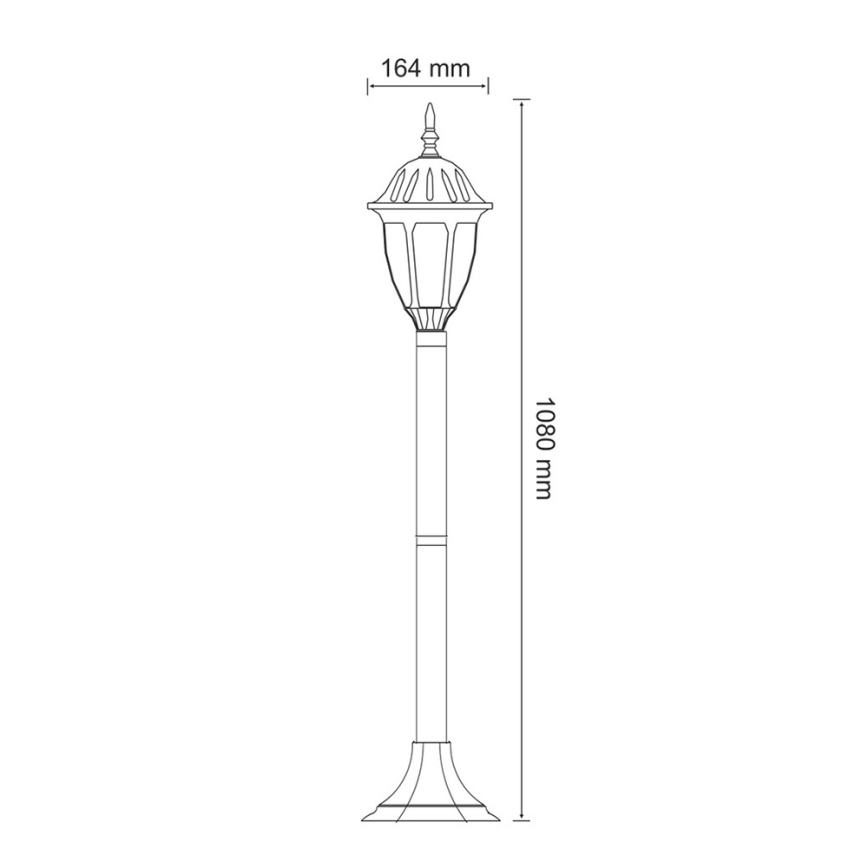 Екстериорна лампа FLORENCJA 1xE27/20W/230V IP43