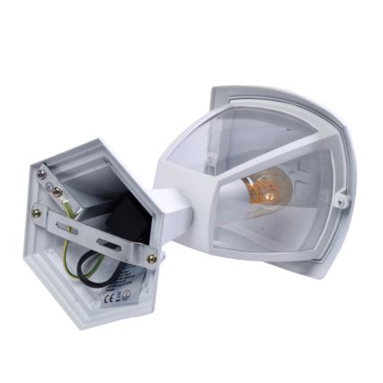 Екстериорна лампа FOX 1xE27/40W/230V IP44 бяла