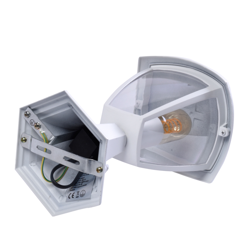 Екстериорна лампа FOX 1xE27/40W/230V IP44 бяла