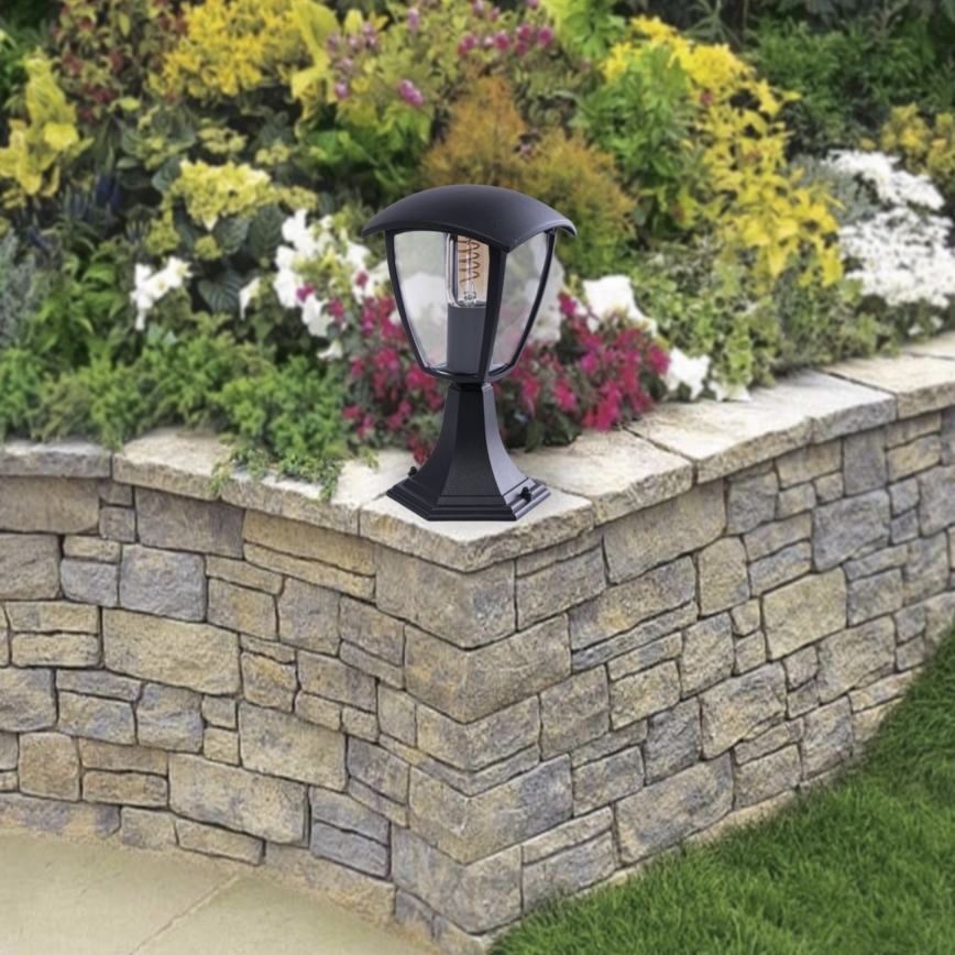 Екстериорна лампа FOX 1xE27/40W/230V IP44 черна