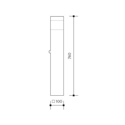 Екстериорна лампа GARD 1xE14/60W/230V IP44