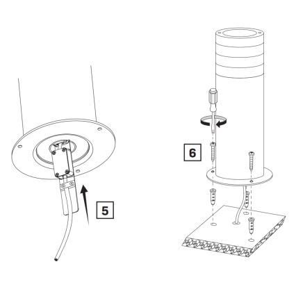 Екстериорна лампа RINO 1xE27/12W/230V IP54 44 см черен