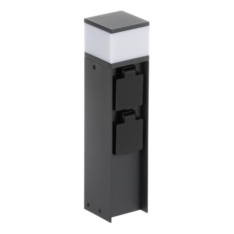 Екстериорна лампа с 2 контакта DASTEN 1xG9/11W/230V 30 см IP44 черен