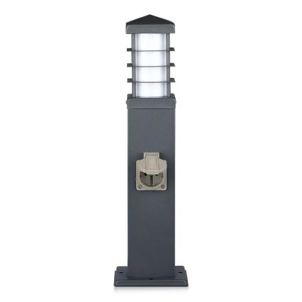 Екстериорна лампа с букси SCHUKO 1xE27/13W/230V IP44