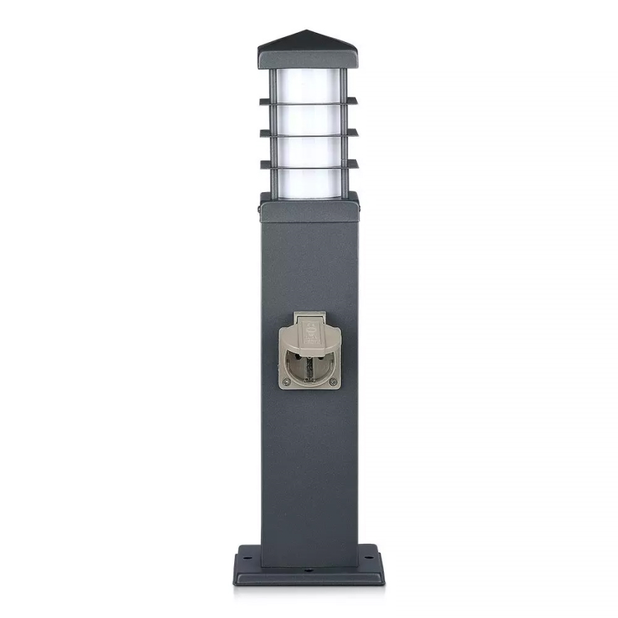 Екстериорна лампа с букси SCHUKO 1xE27/13W/230V IP44
