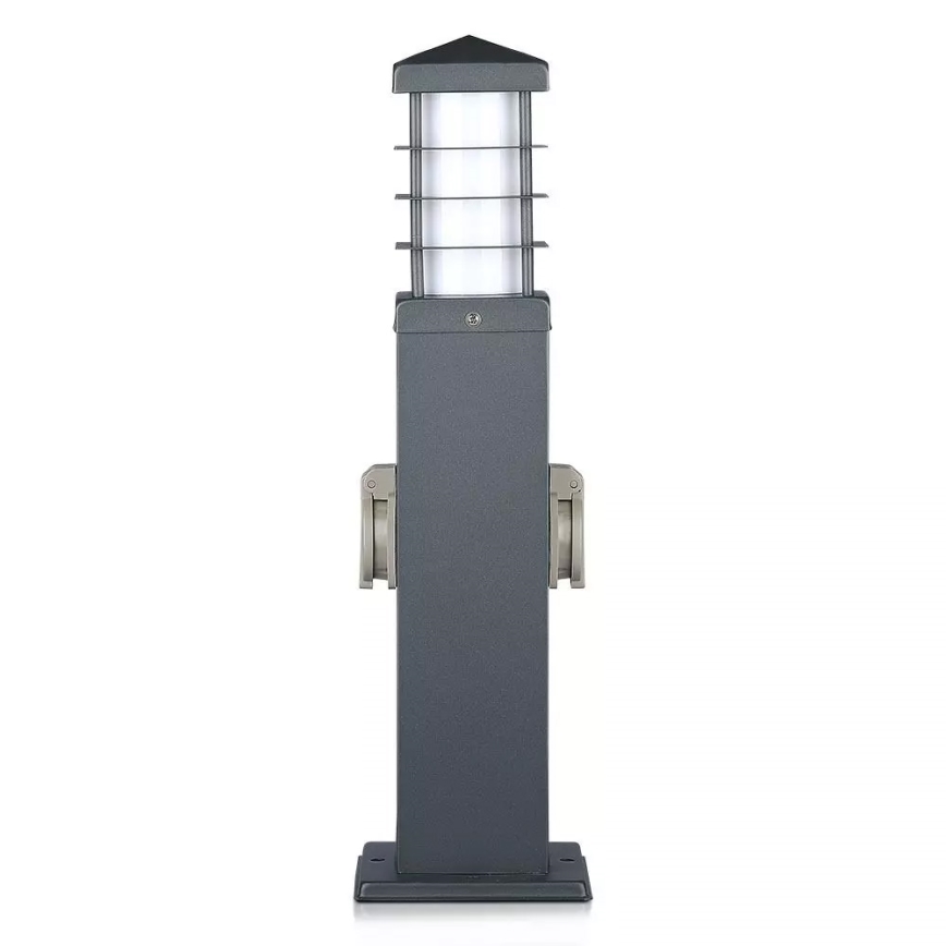 Екстериорна лампа с букси SCHUKO 1xE27/13W/230V IP44