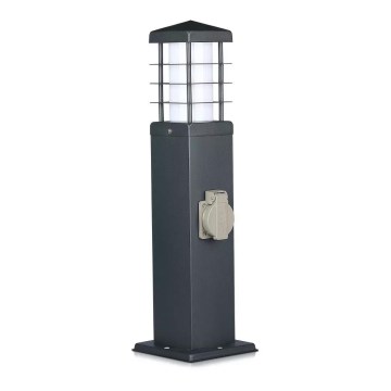 Екстериорна лампа с букси SCHUKO 1xE27/13W/230V IP44