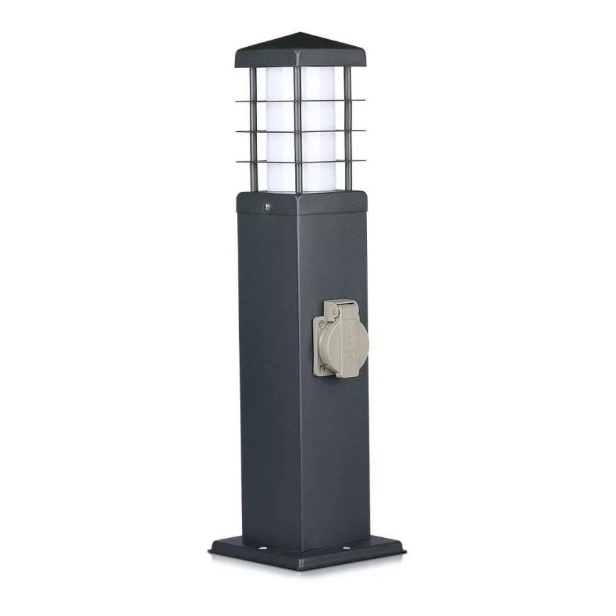 Екстериорна лампа с букси SCHUKO 1xE27/13W/230V IP44