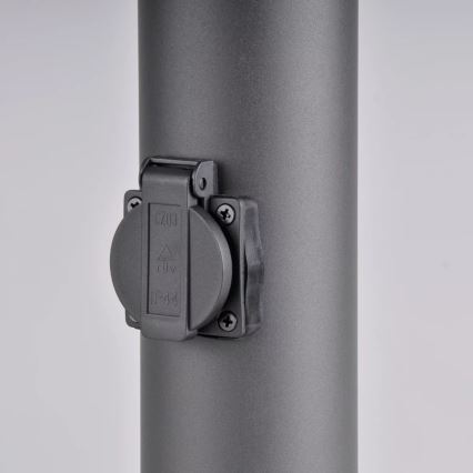 Екстериорна лампа с контакт DALLAS 1xE27/12W/230V IP44 антрацит
