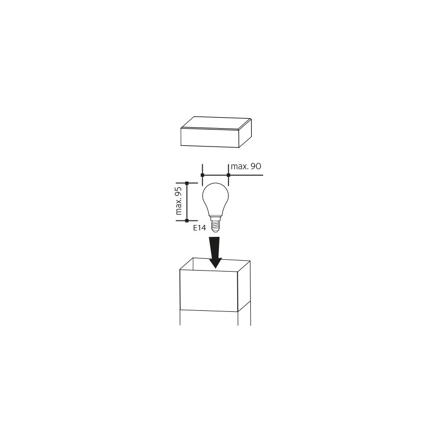 Екстериорна лампа със сензор и контакт GARD 1xE14/60W/230V IP44