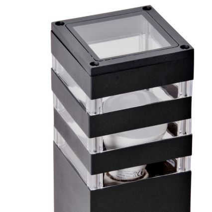 Екстериорна лампа със сензор TEKSAS 1xE27/12W/230V IP44 74 см антрацит