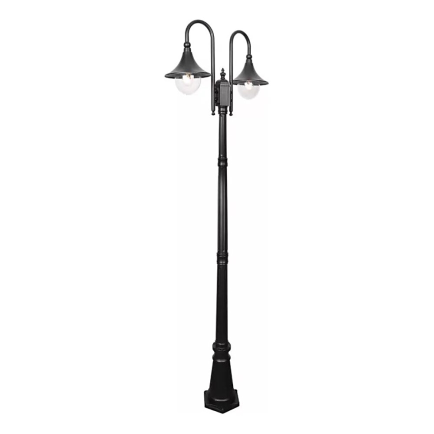 Екстериорна лампа TALEZ 2xE27/15W/230V IP44 черен