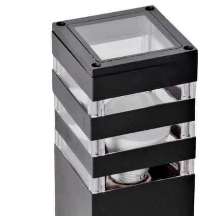 Екстериорна лампа TEKSAS 1xE27/12W/230V IP44 44 см антрацит