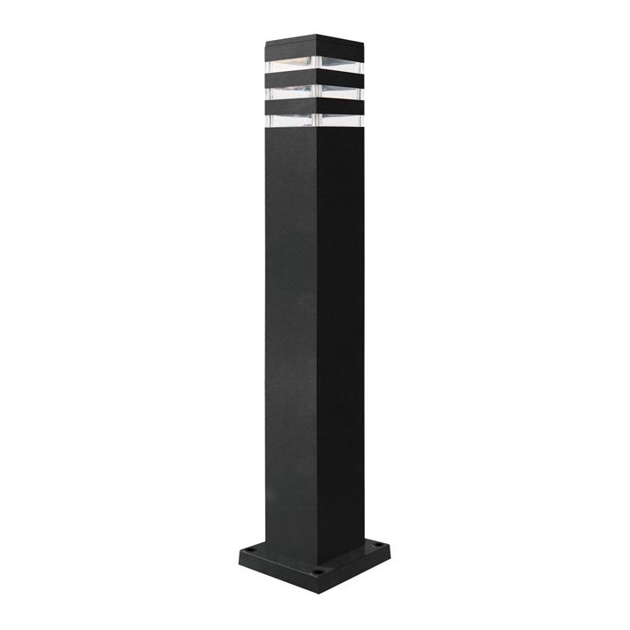 Екстериорна лампа TEKSAS 1xE27/12W/230V IP44 74 см антрацит