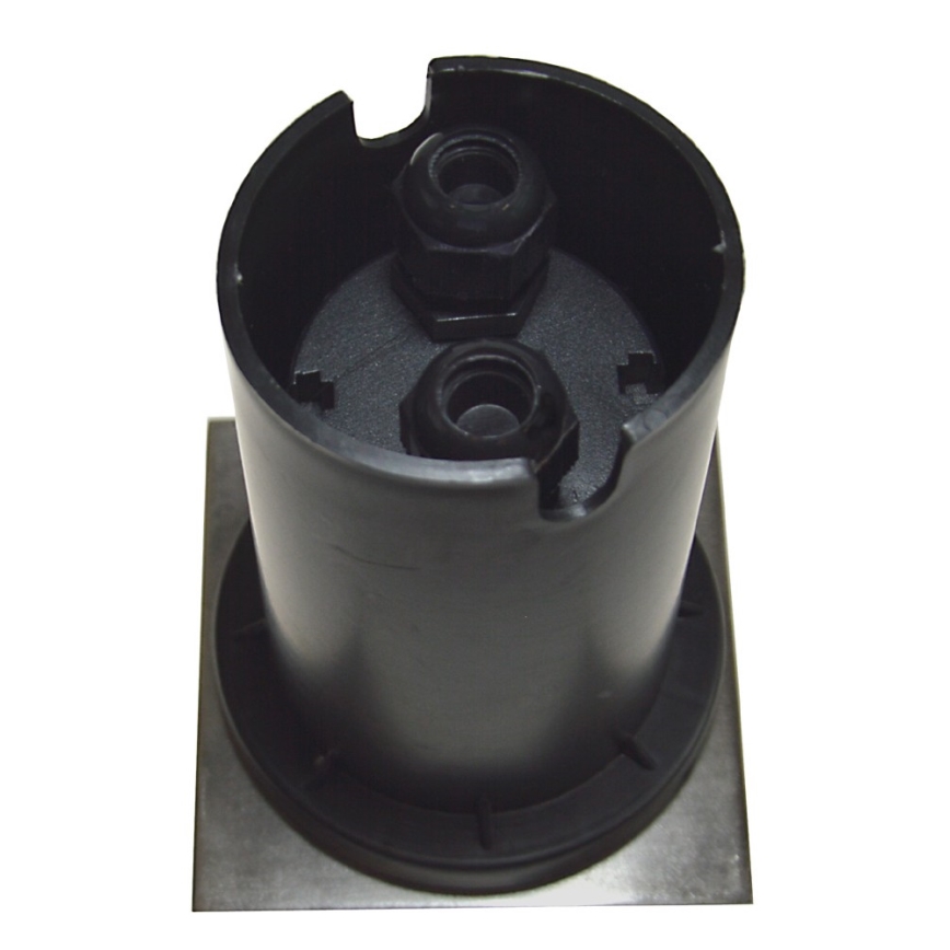 Екстериорна лампа за алея 1xGU10/35W/230V IP44 матов хром