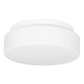 Екстериорна лампа за таван със сензор HECTOR 1xE27/60W/230V Ø 25 см IP44 опал бял