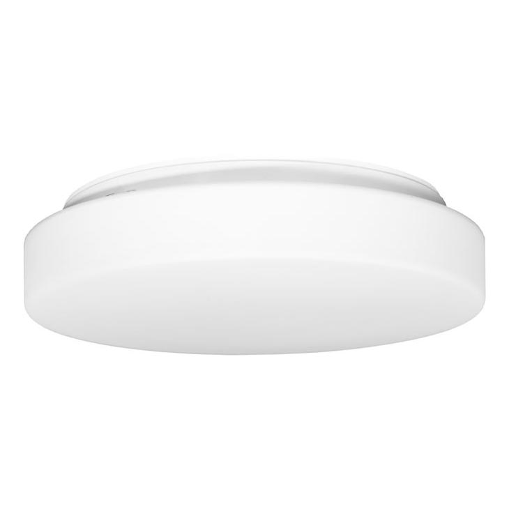 Екстериорна лампа за таван със сензор HECTOR 2xE27/60W/230V Ø 40 см IP44 опал бял