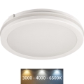 Екстериорна LED лампа за таван BENO E LED/20W/230V 3000/4000/6500K Ø 20 см IP65 бял