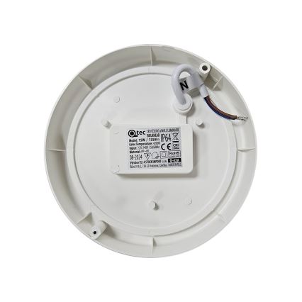 Екстериорна LED лампа за таван LED/15W/230V 4200K Ø 15,5 см IP64 бял