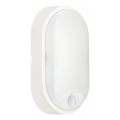 Екстериорна LED лампа за таван със сензор LED/14W/230V IP54 бял