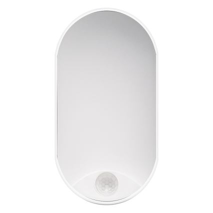 Екстериорна LED лампа за таван със сензор LED/14W/230V IP54 бял