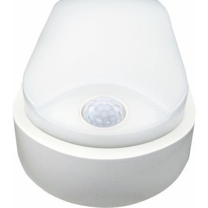 Екстериорна LED лампа за таван със сензор LED/14W/230V IP54 бял
