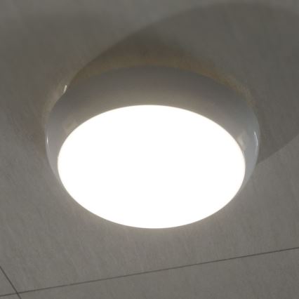 Екстериорна LED лампа за таван със сензор LED/8W/16W/20W/230V IP65 3000/4000/6500K