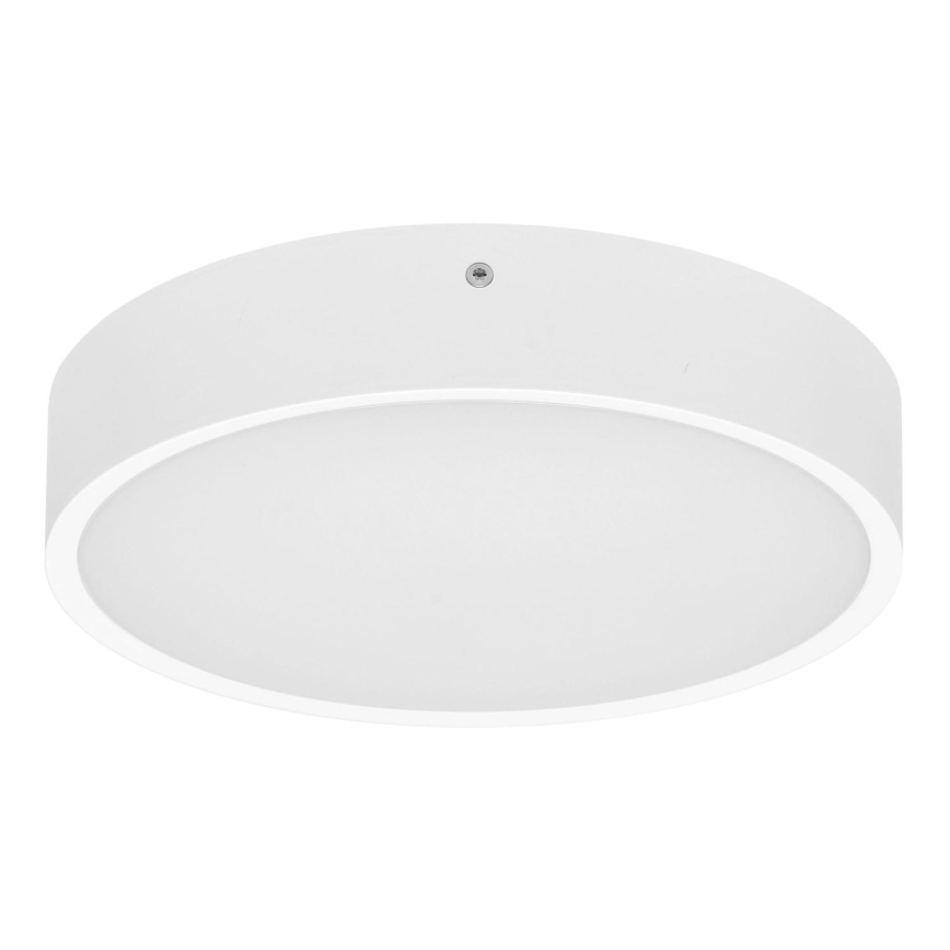 Екстериорна LED лампа за таван със сензор MARTIN LED/25W/230V 3000/4000K Ø 35 см IP65 бял