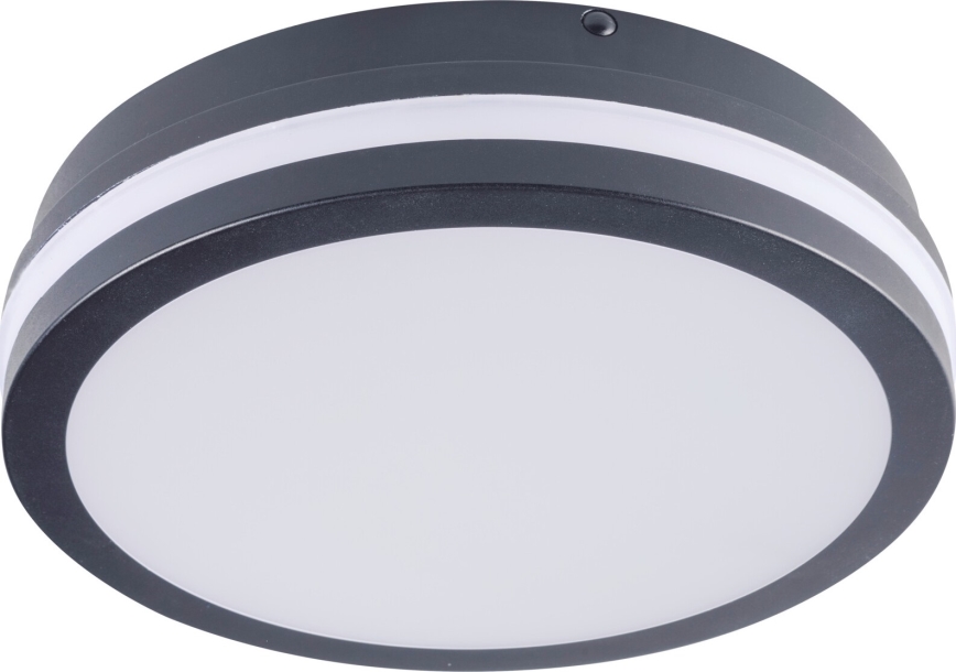 Екстериорна LED лампа за таван със сензор за движение BENO LED/12/18W/230V 3000/3500/4000K IP65 антрацит кръгъл